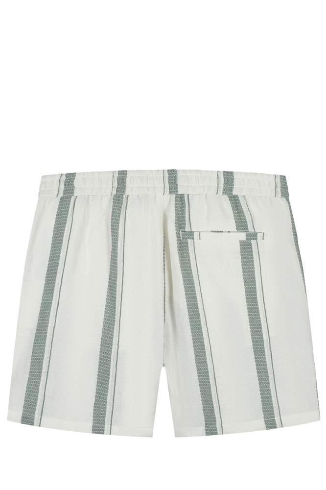 CUBAN STRIPED SHORTS 25010518 45 OFF WHITE